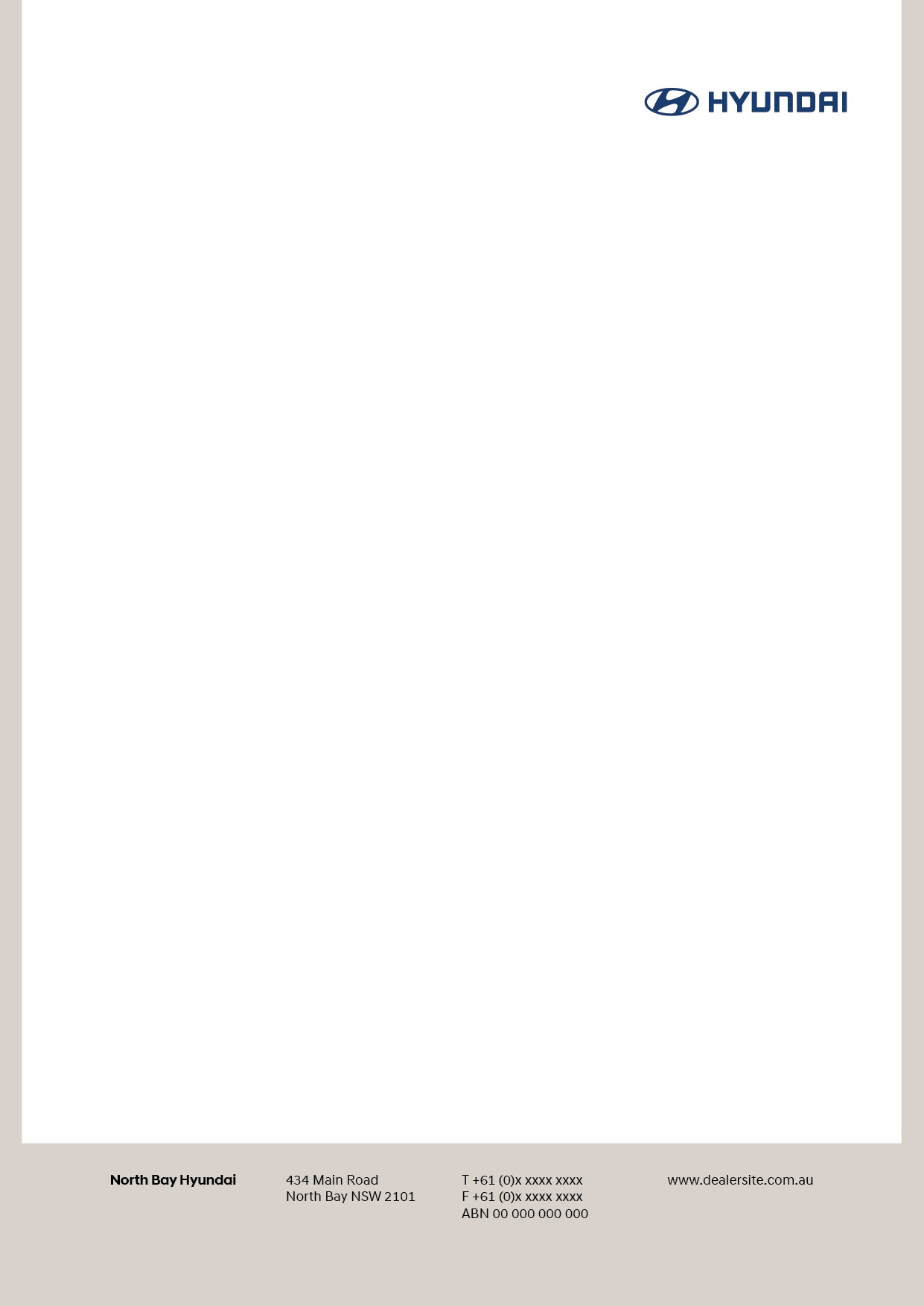 A4 Letterhead